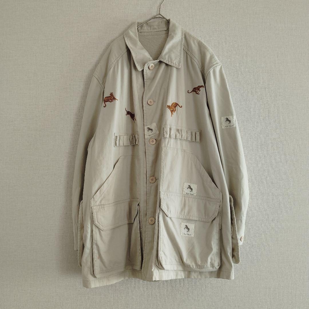 カールヘルム サファリジャケット レオパード刺繍 パッチワーク ピンクハウス