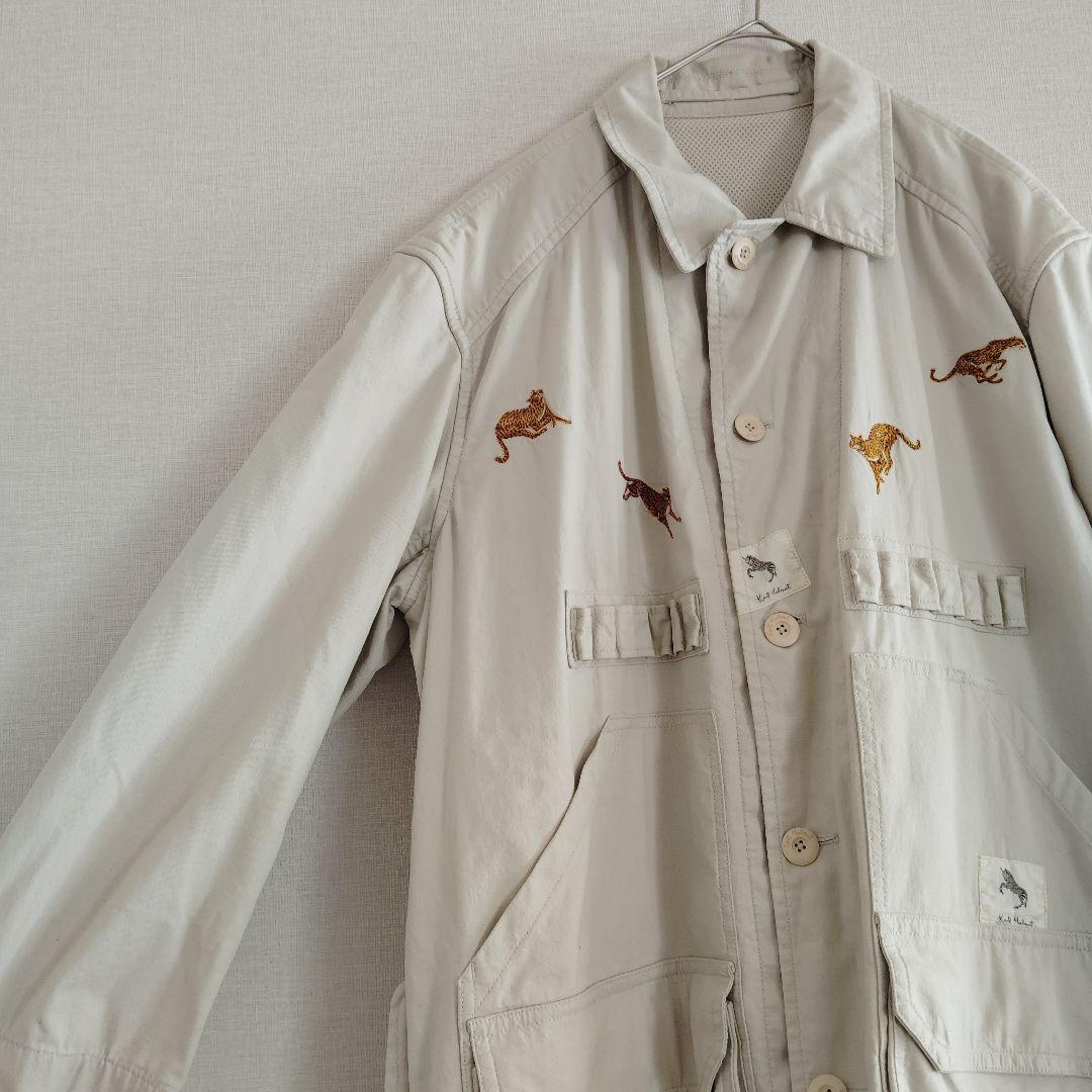 カールヘルム サファリジャケット レオパード刺繍 パッチワーク ピンクハウス