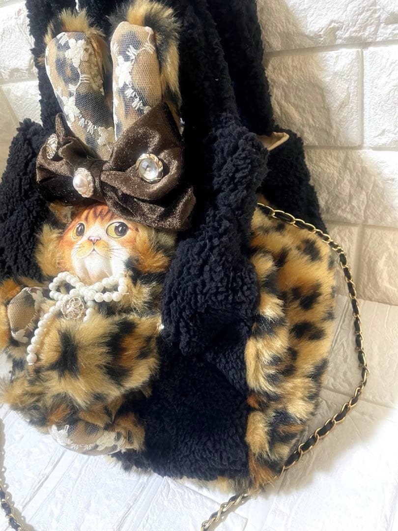 ぴ*ん様 コヤンイサムチョン　ハンドメイド ふわふわ　ショルダー取り外しトートバ