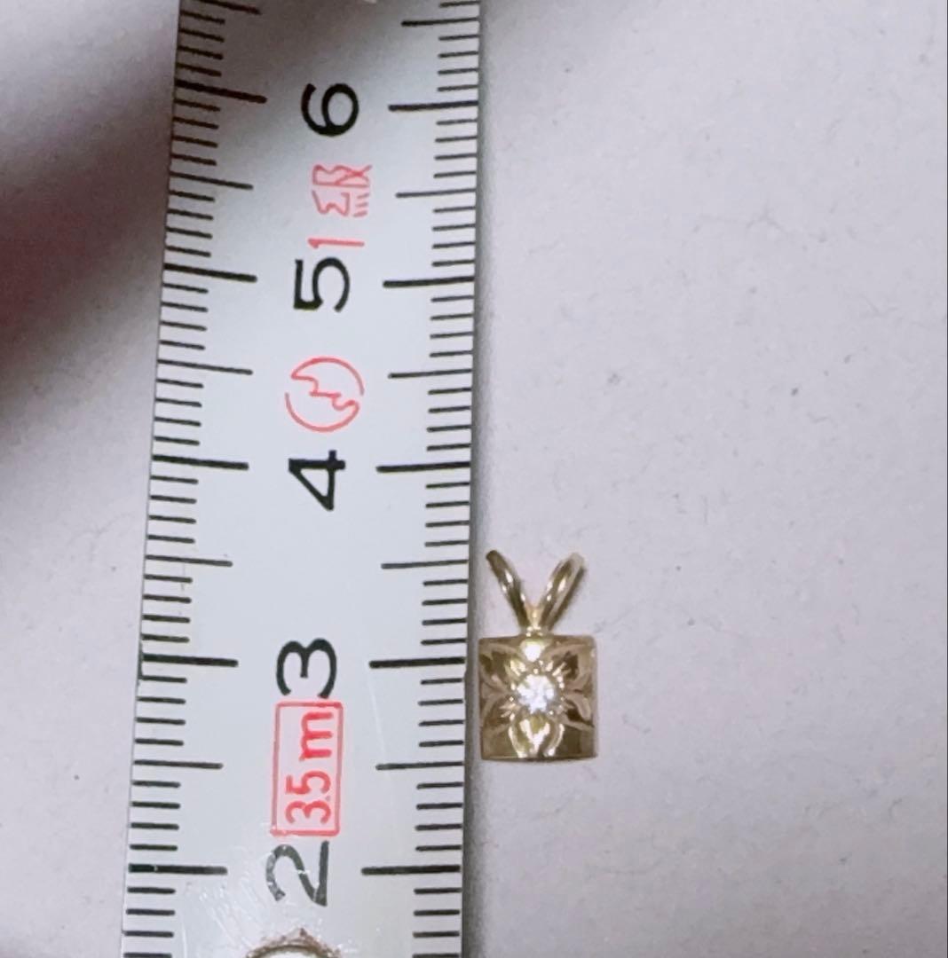 ハワイアンジュエリー　ワイレア　k14 ペンダント　ダイヤモンド