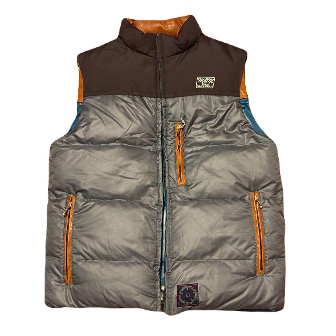 ヤ*ス様 m&m リバーシブルダウンベスト UNRIVALEDコラボ