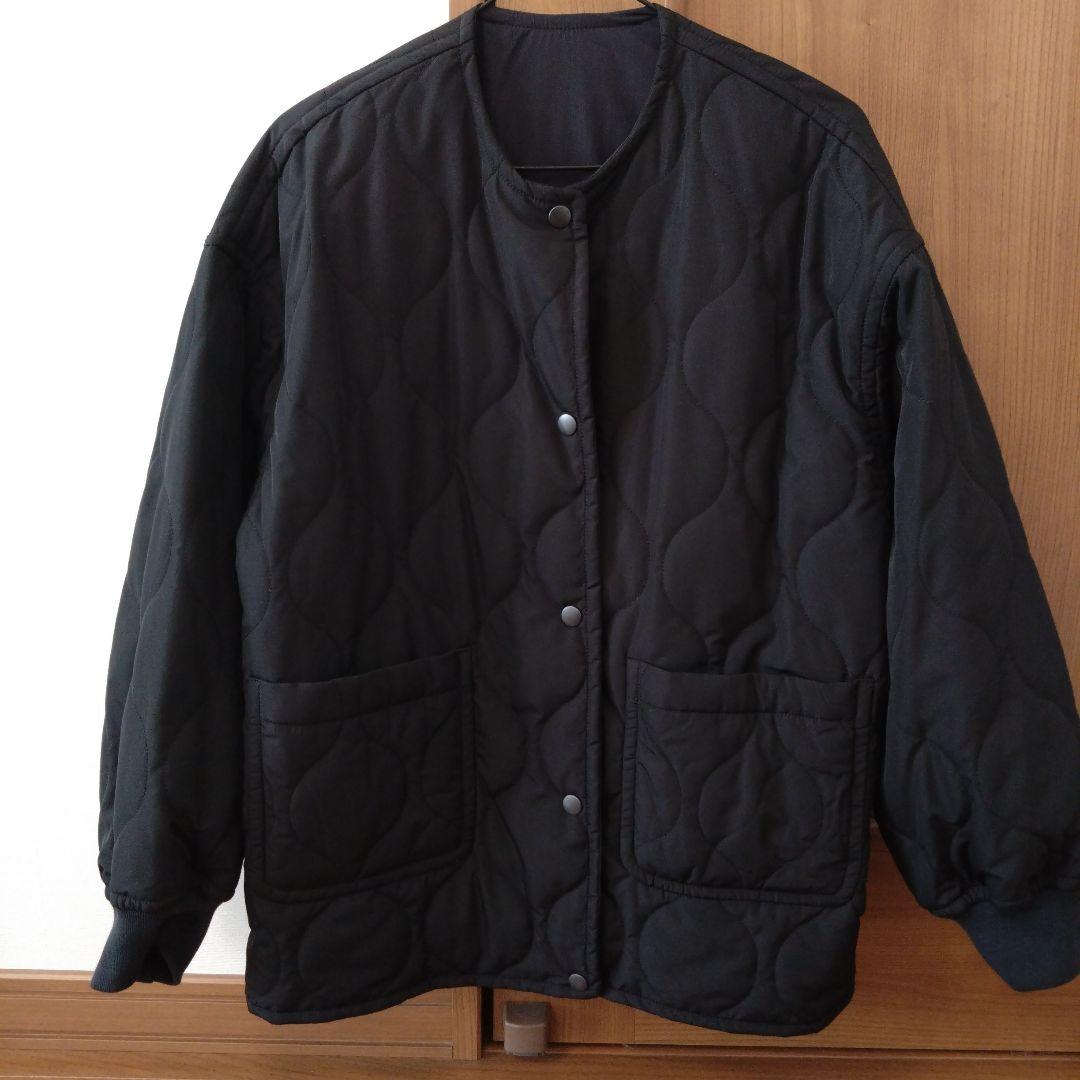 アーバンリサーチドアーズ　フォークアンドスプーン　リバーシブルノーカラーブルゾン