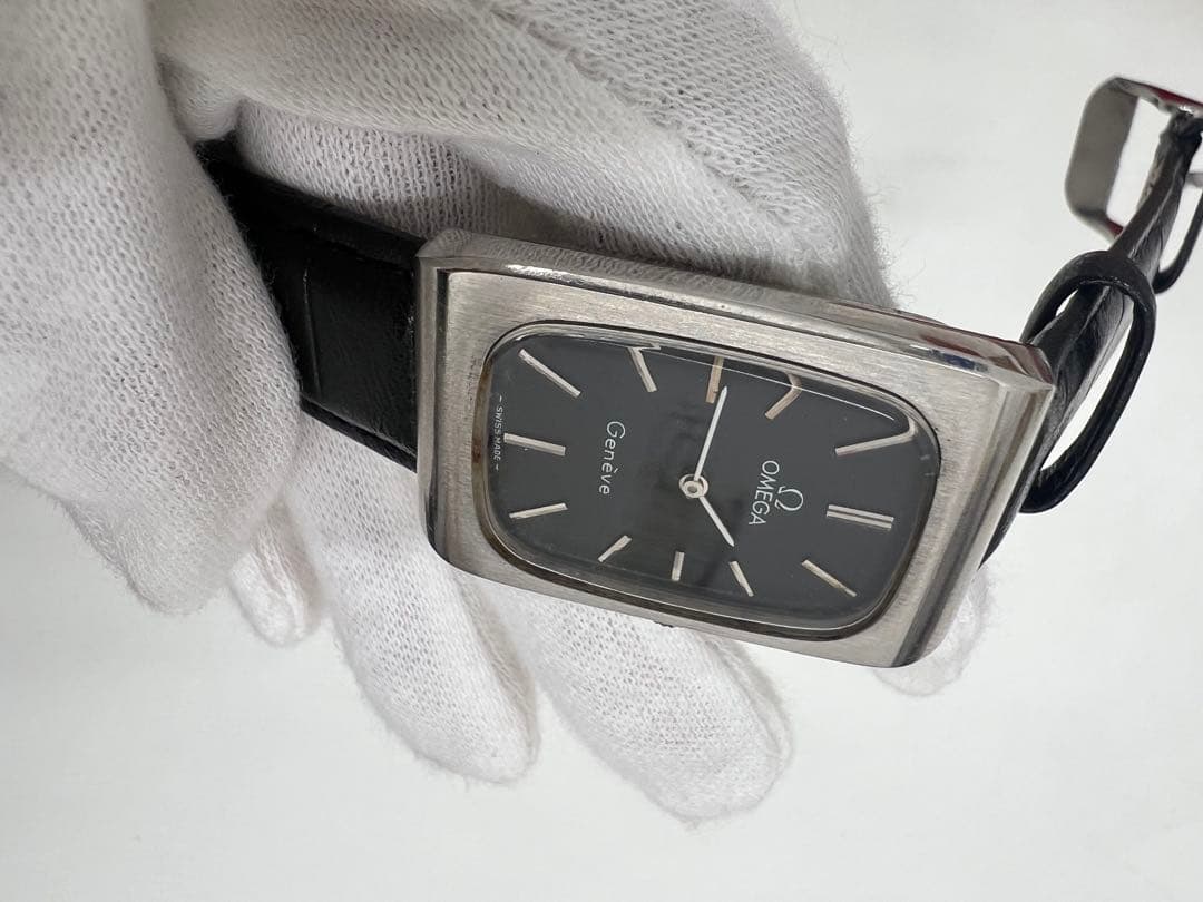 OMEGA Geneve アナログ時計 ブラック