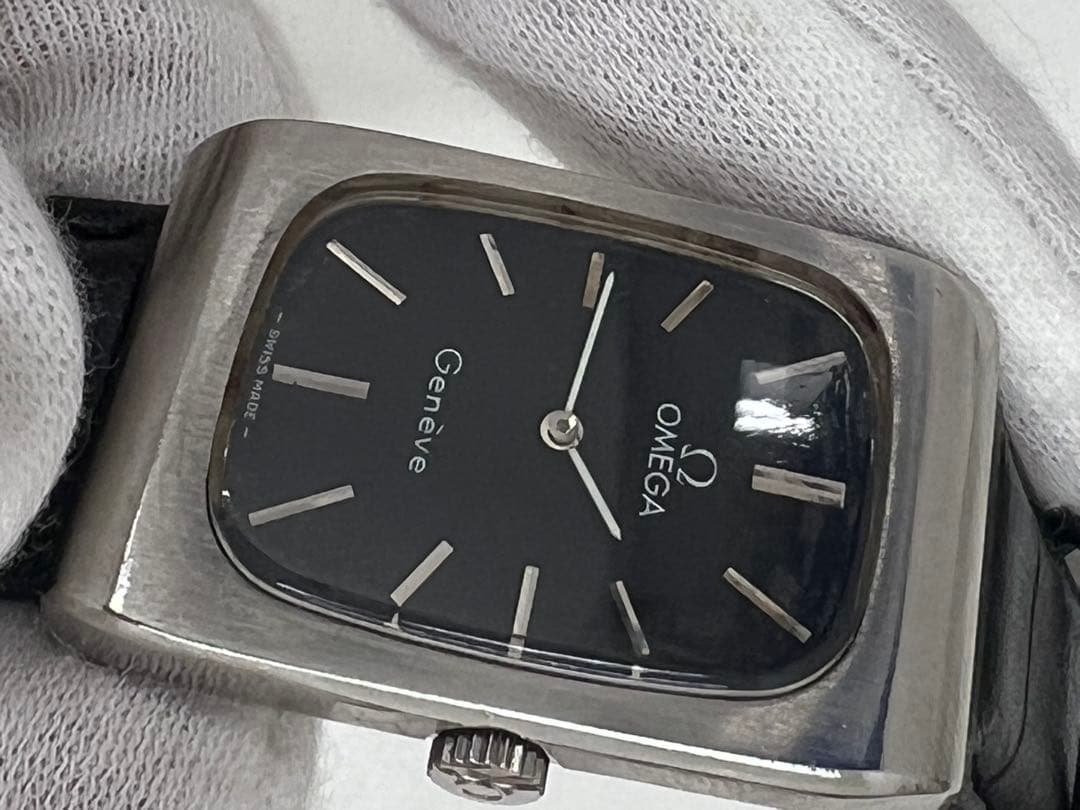 OMEGA Geneve アナログ時計 ブラック