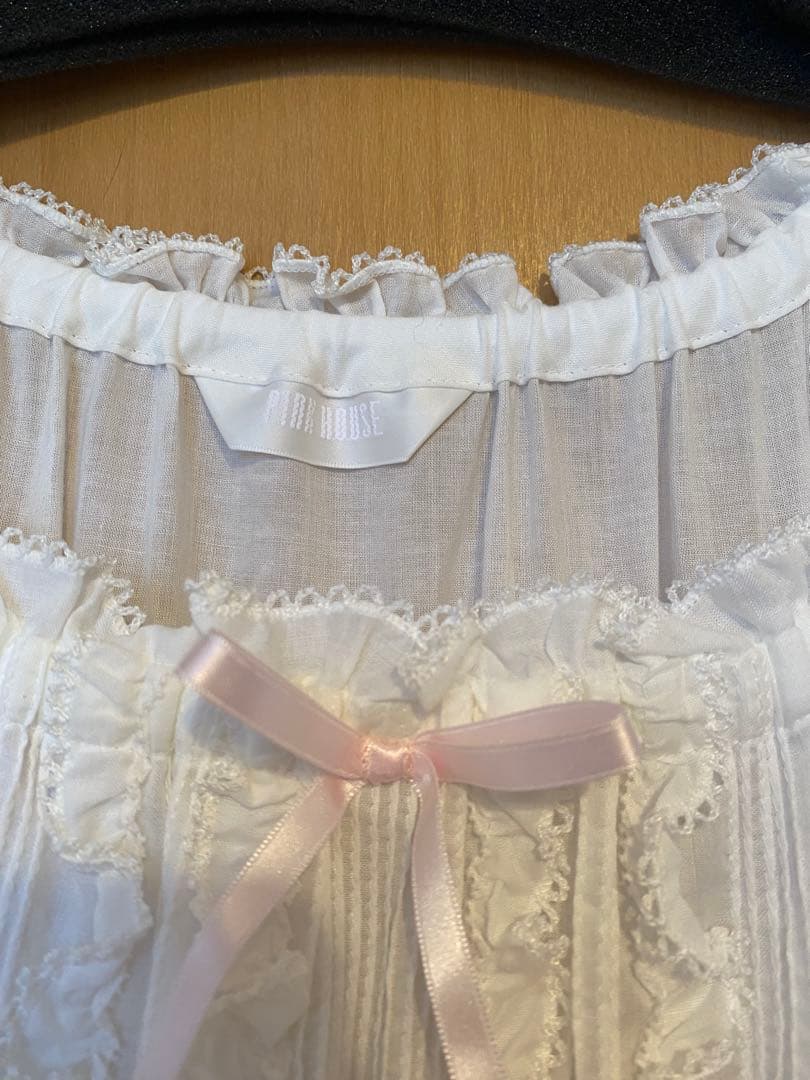 【2/10まで値下げ】ピンクハウス　配色フリル　ロングワンピース