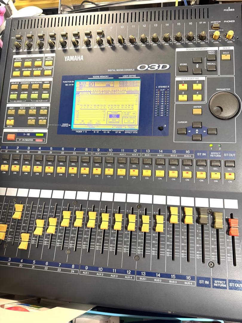 1YAMAHA O3D デジタルミキサー　取説有ケーブル付