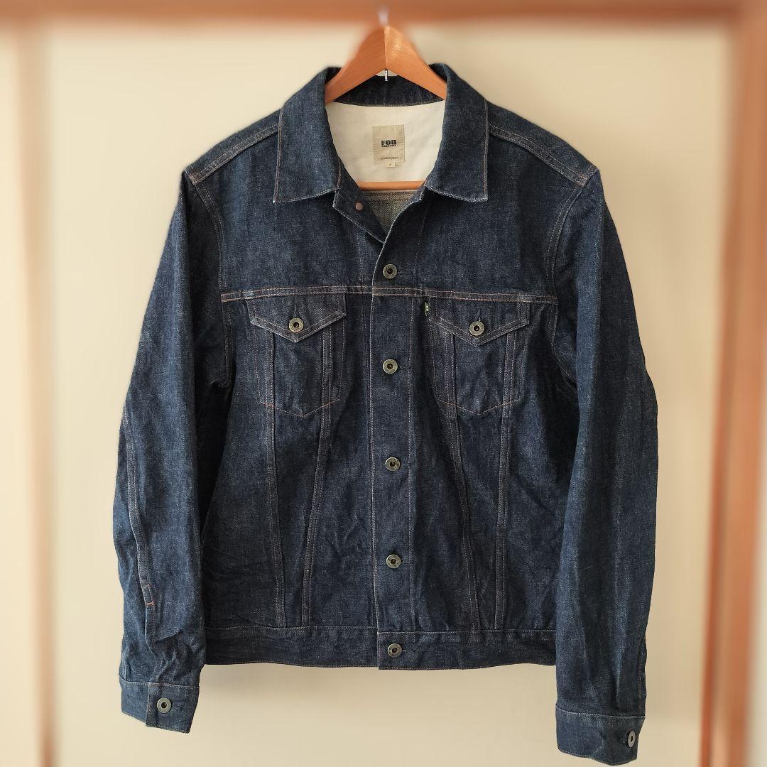 FOB FACTORY F2340 3rdタイプ セルビッチ デニムジャケットL