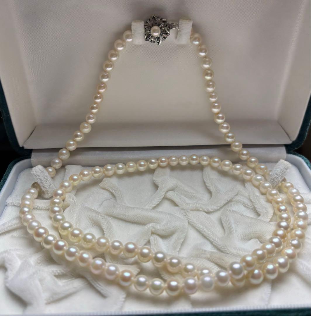 あこや真珠　ロングネックレス 約80センチ