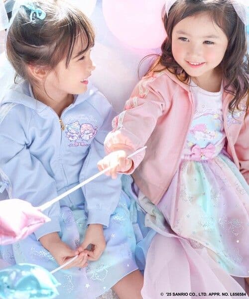 新品　エニィファム　リトルツインスターズ キキ　ララ 袖レースTシャツ　半袖