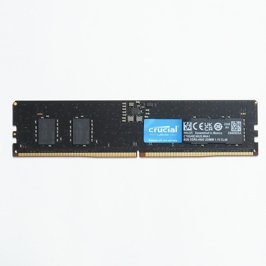 crucial DDR5-4800 8GB 1.1V CL40 メモリ