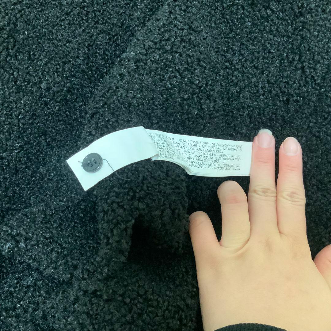 【新品・未使用】ザラベーシック　中綿　ダウン　モッズコート　ボア　黒　XL