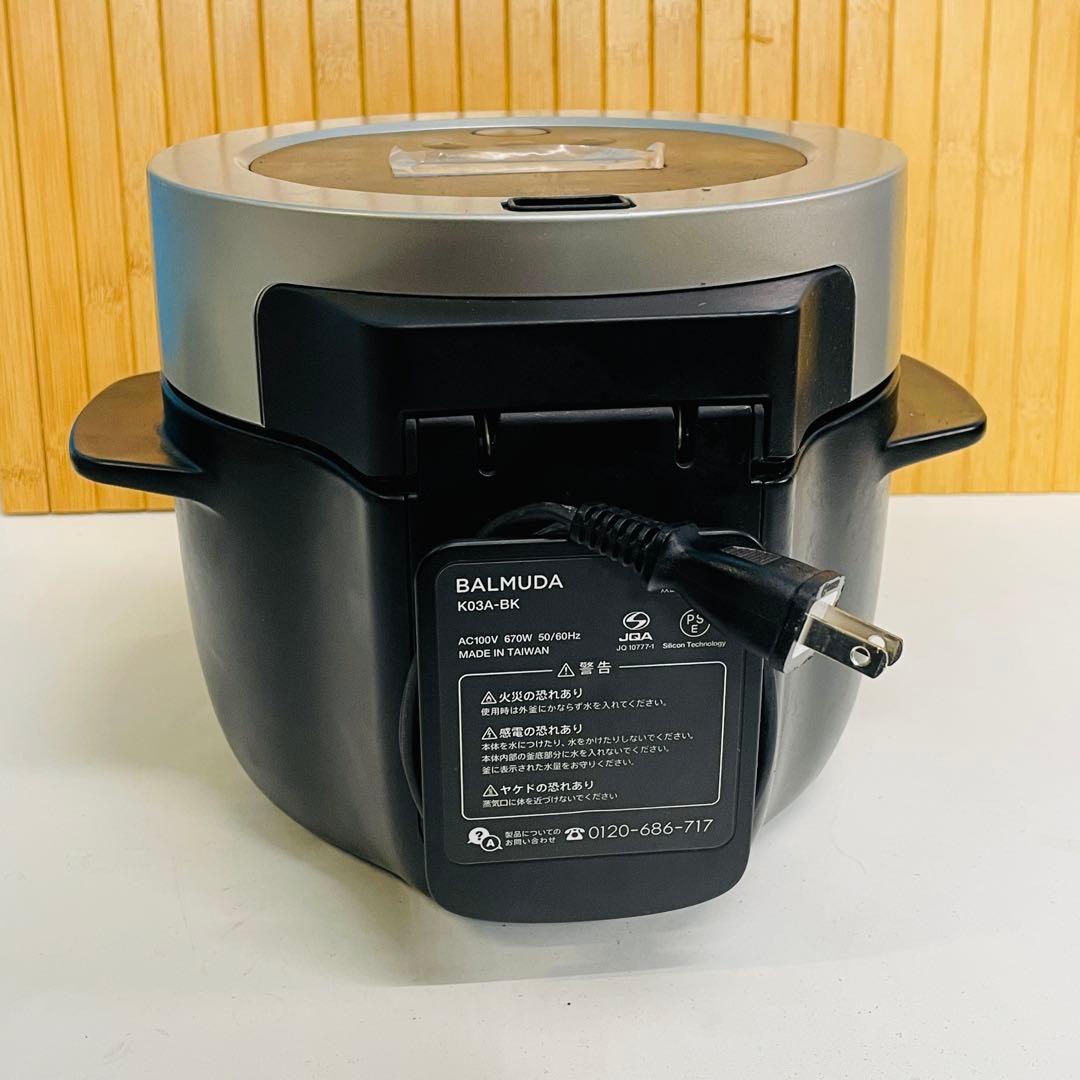 動作確認済み BALMUDA バルミューダ K03A-BK 3