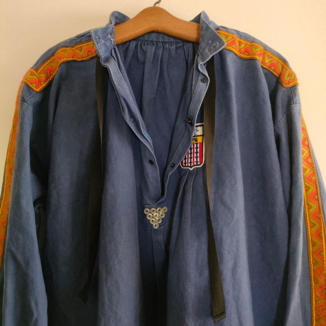 ジャケット・アウター Rare! 1960s french vintage cotton smock
