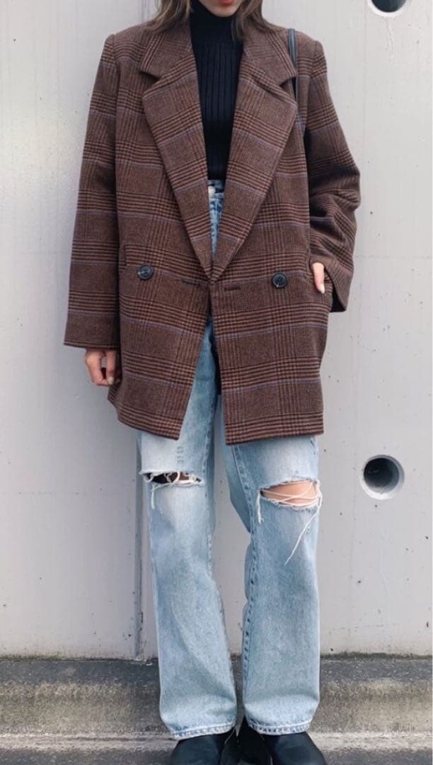 MOUSSY マウジー　CHECK MIDDLE ジャケット