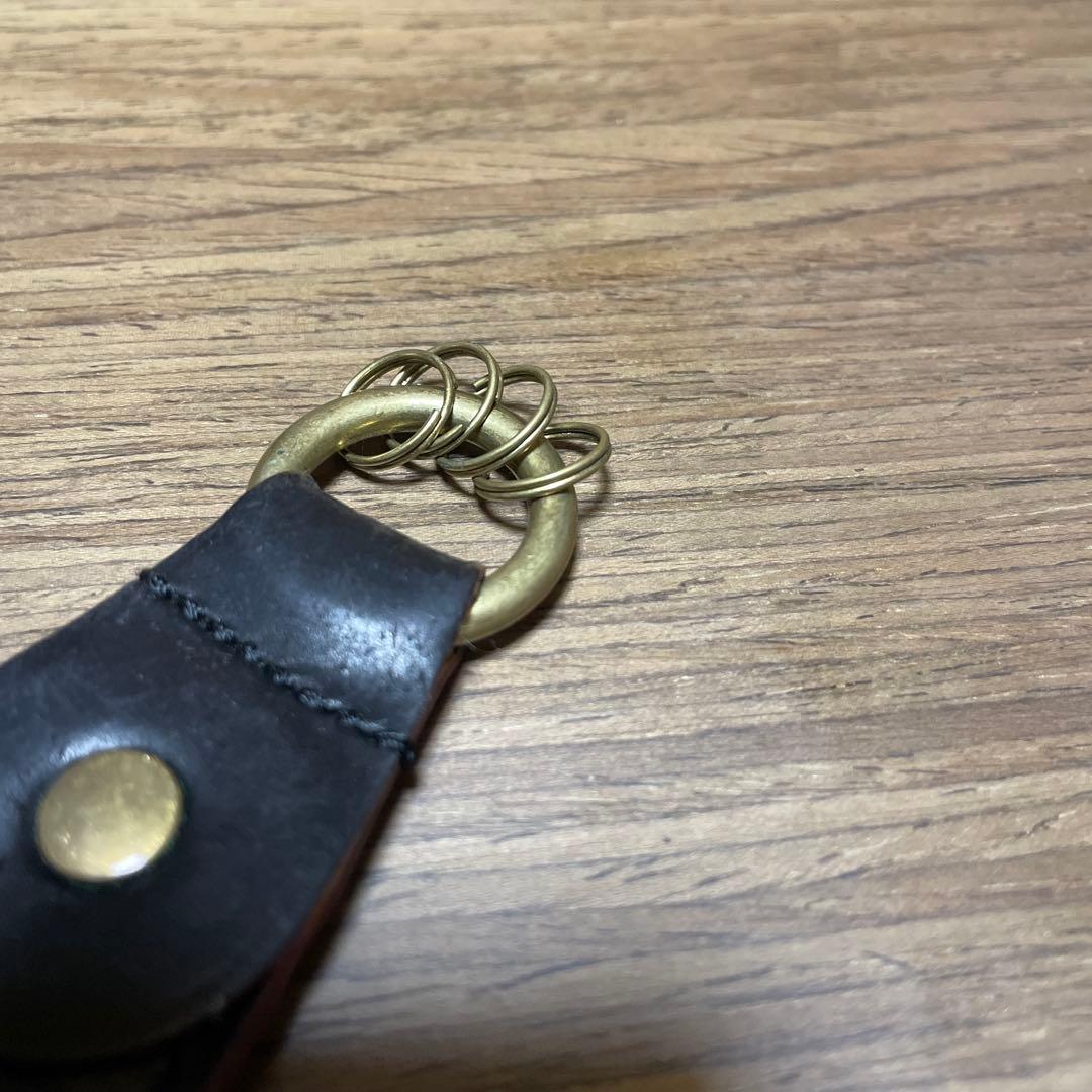 GANZO シェルコードバン2 シューホーンキーホルダー キーリング 靴べら