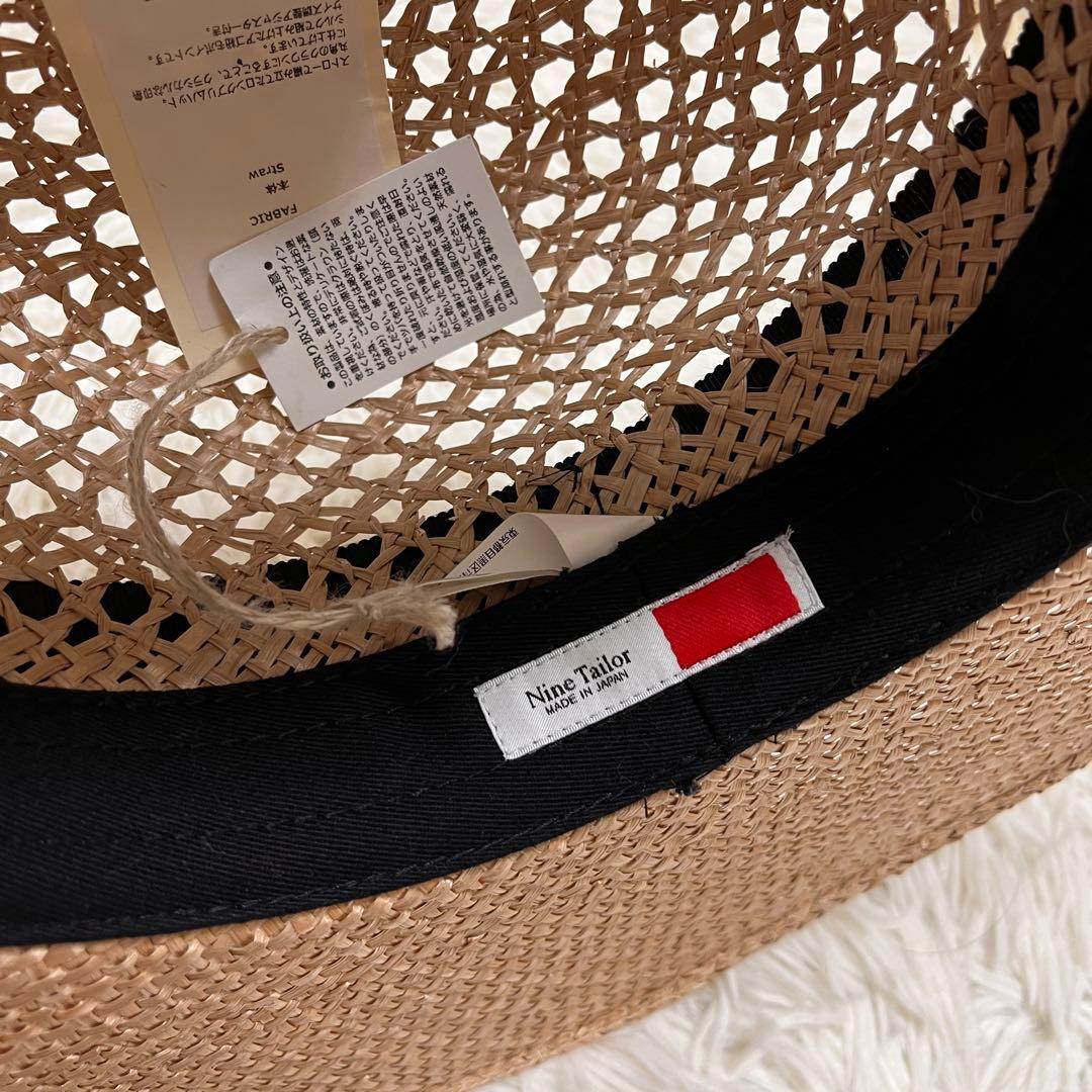 【タグ付き】Nine Tailor　ナイン テイラー　ハット　麦わら帽子　日本製
