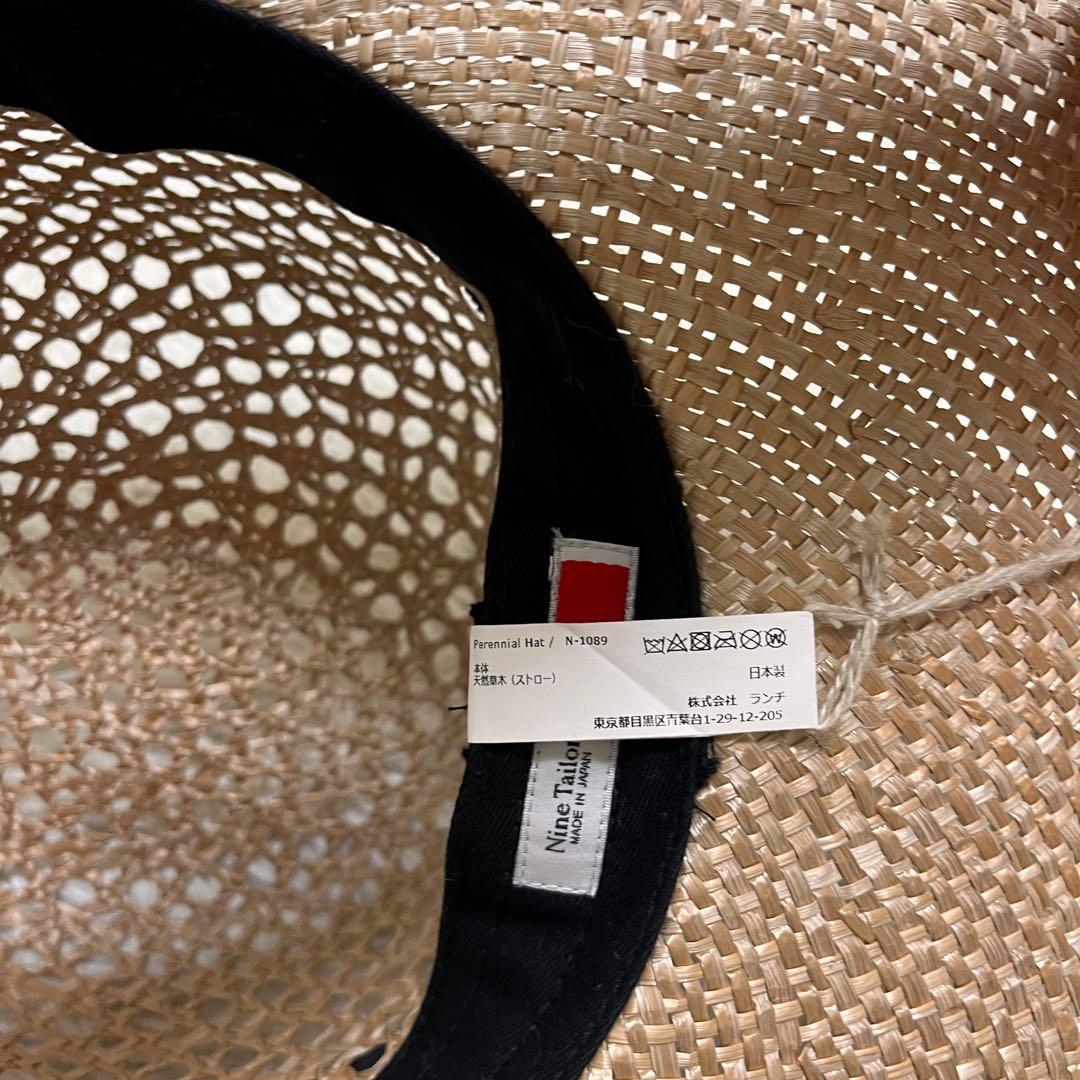 【タグ付き】Nine Tailor　ナイン テイラー　ハット　麦わら帽子　日本製