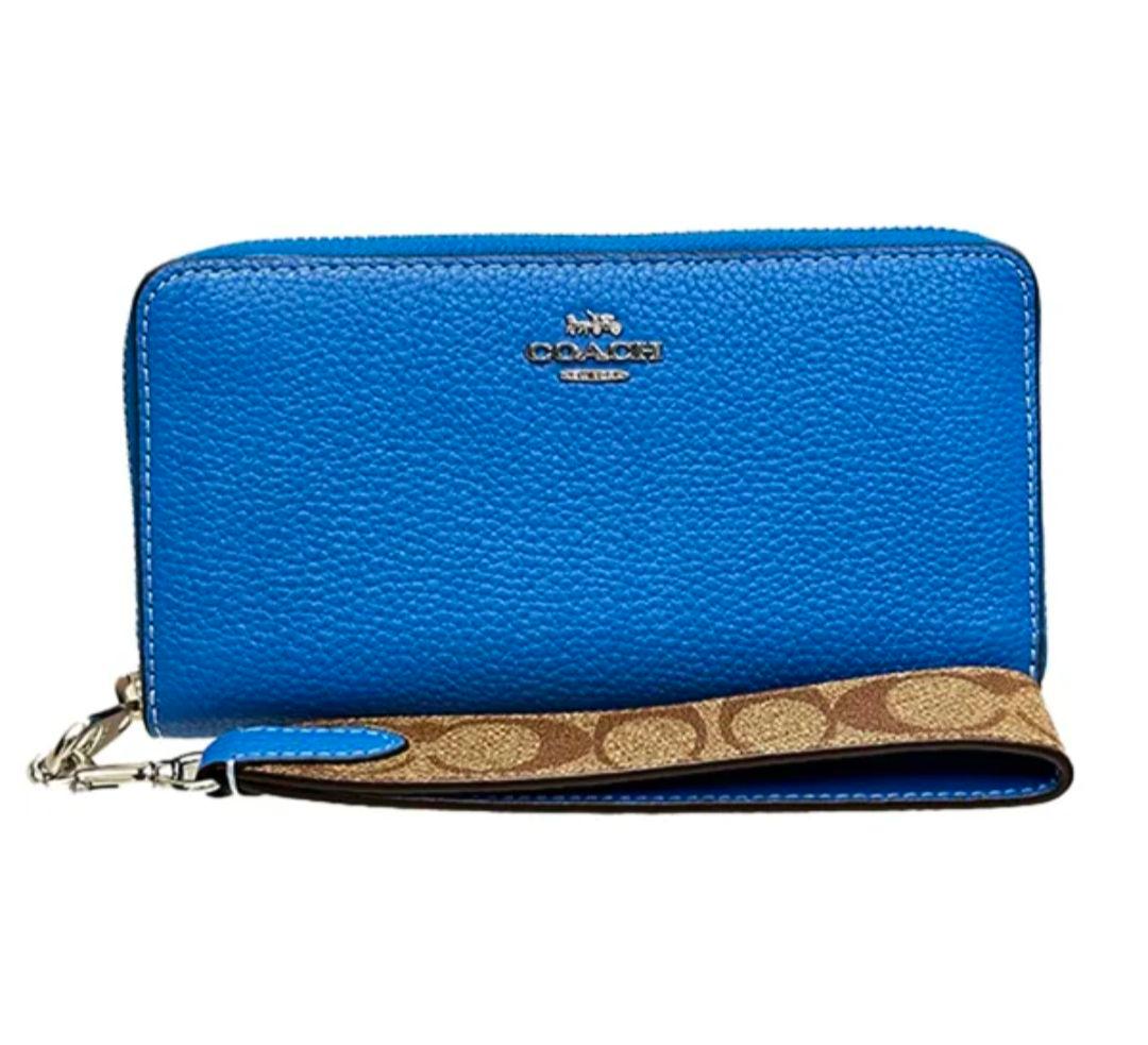 COACH/アウトレット 長財布(ブルー)