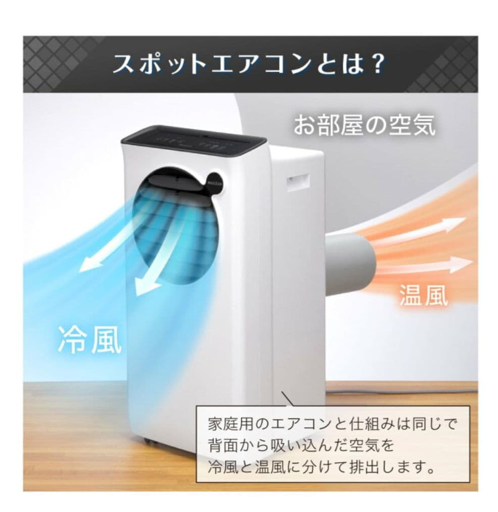 早い者勝ちです。除湿機能付きスポットクーラー　新品　未使用