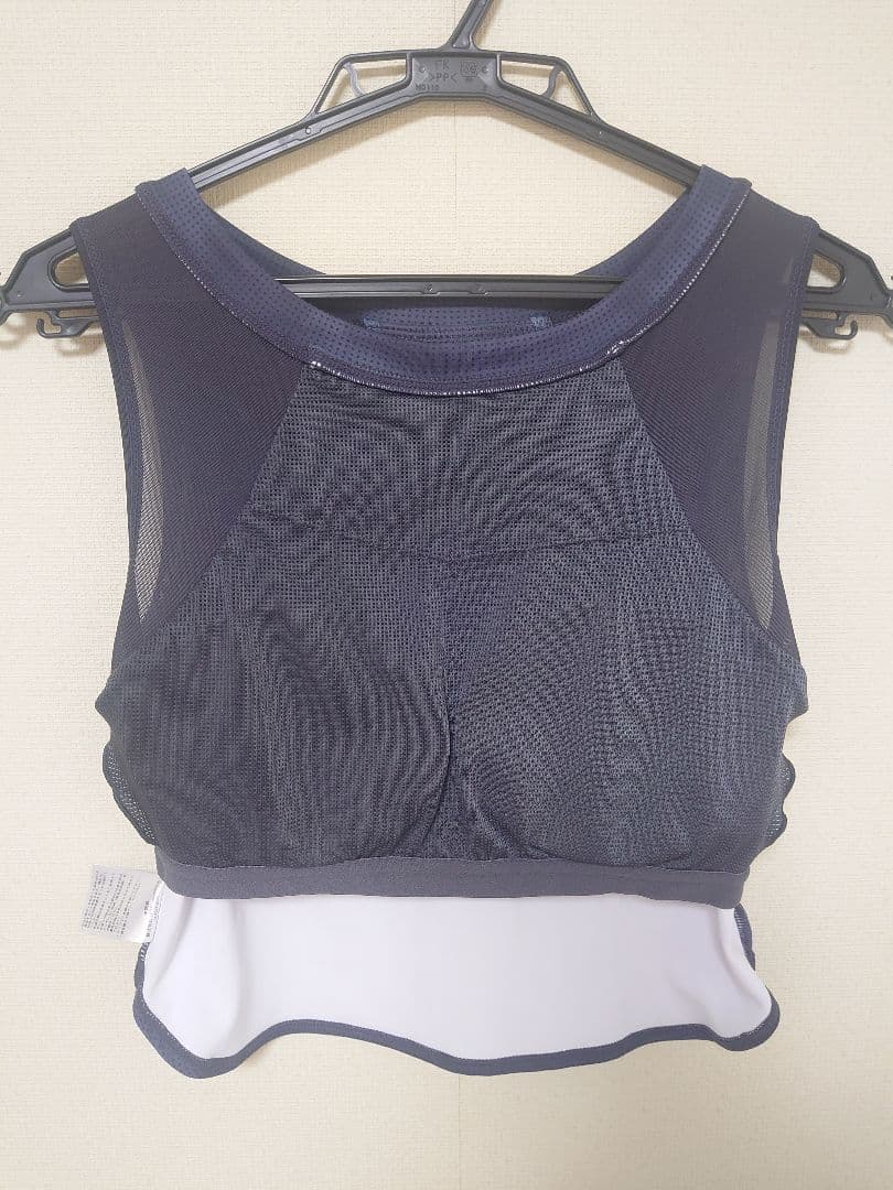 【美品】ドットプリントブラタンクトップ ダークネイビー Sサイズ