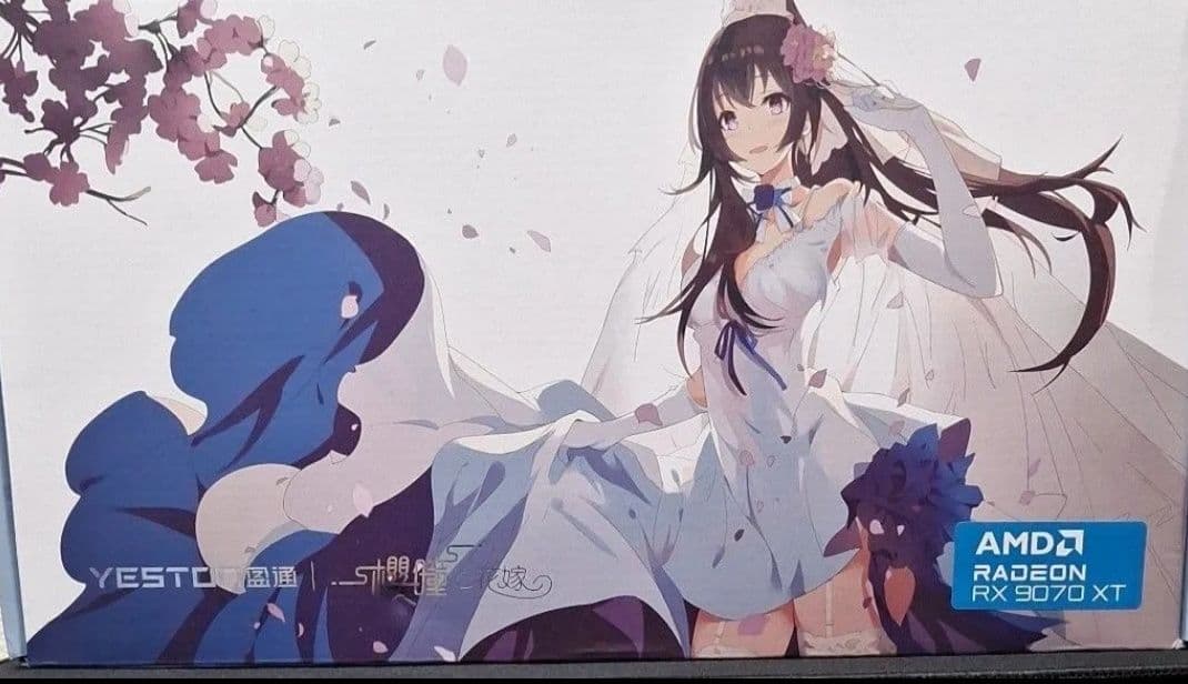新品未使用 YESTON RADEON RX 9070XT 花嫁グラボ