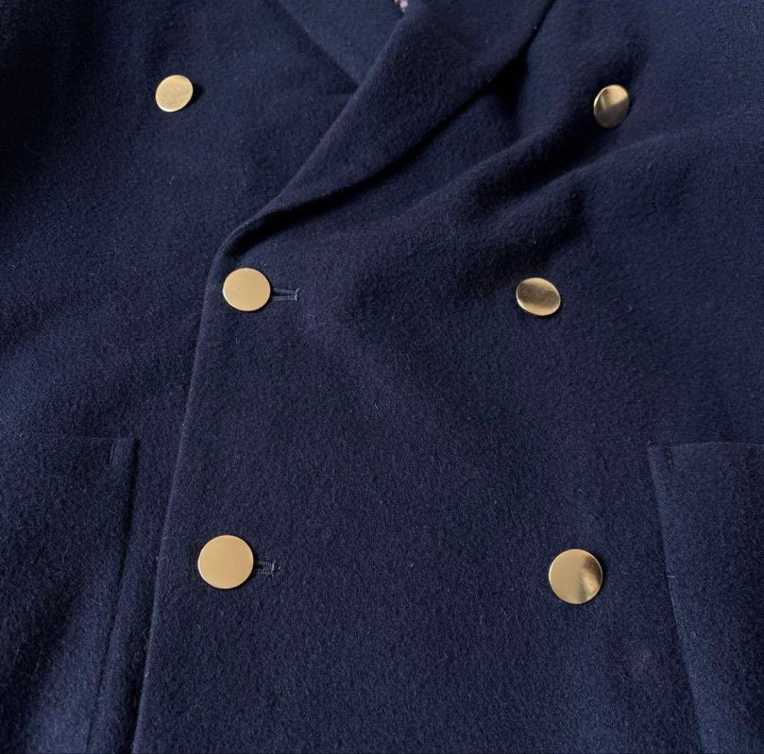 イズネス リバーシブル ウール ダブル 金ボタン ジャケット 定価79200円