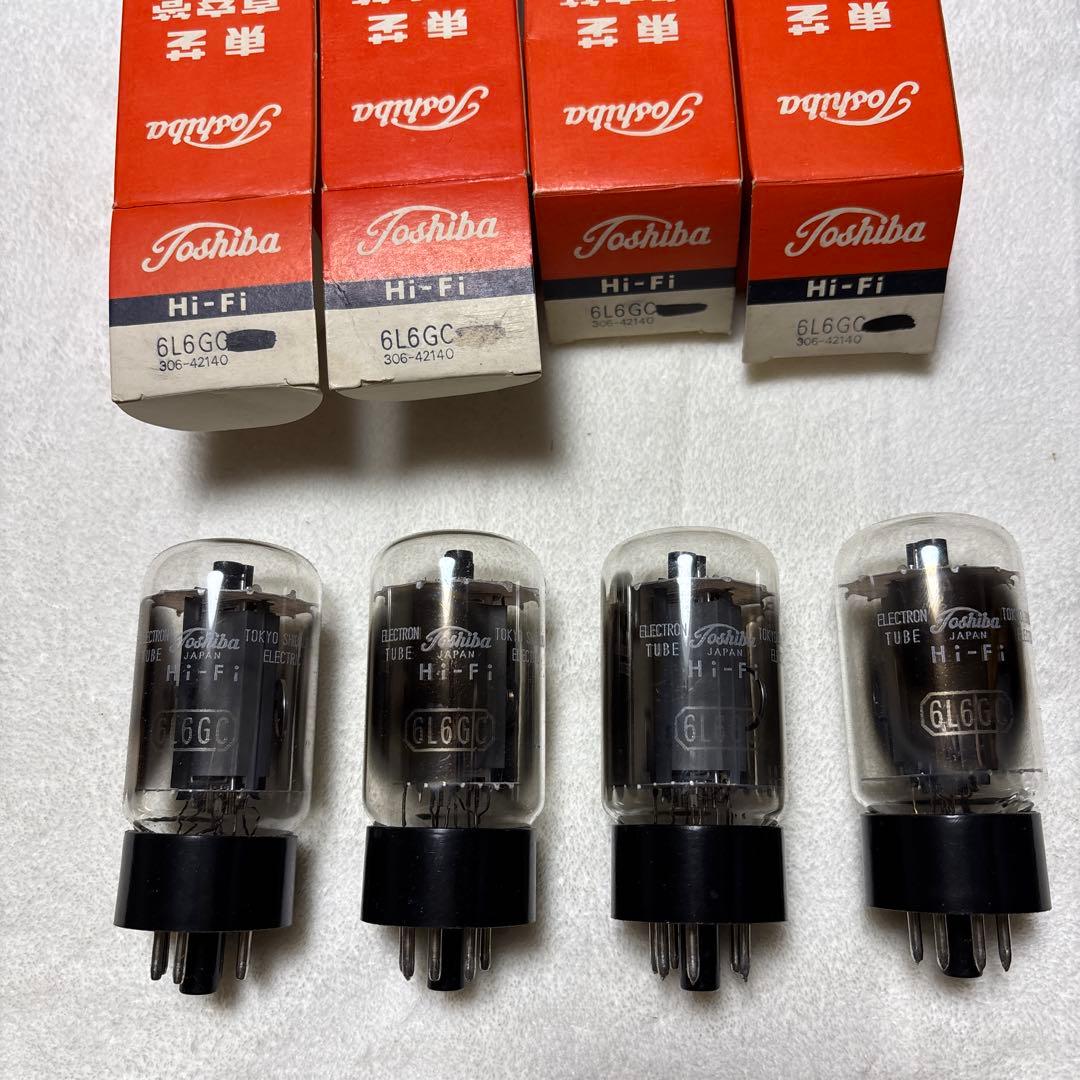 東芝 6L6GC 真空管 4本セット