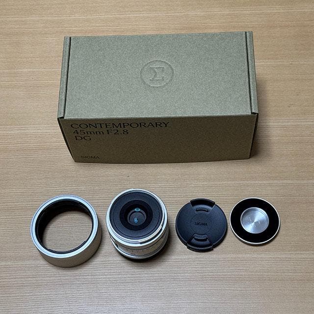 【美品】SIGMA 45mm f2.8 CONTEMPORARY シルバー