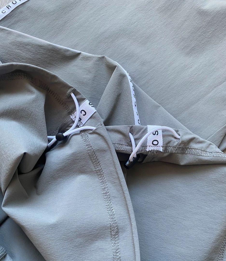 【新品】CRONOSグレー ワイドシルエットカジュアルパンツ