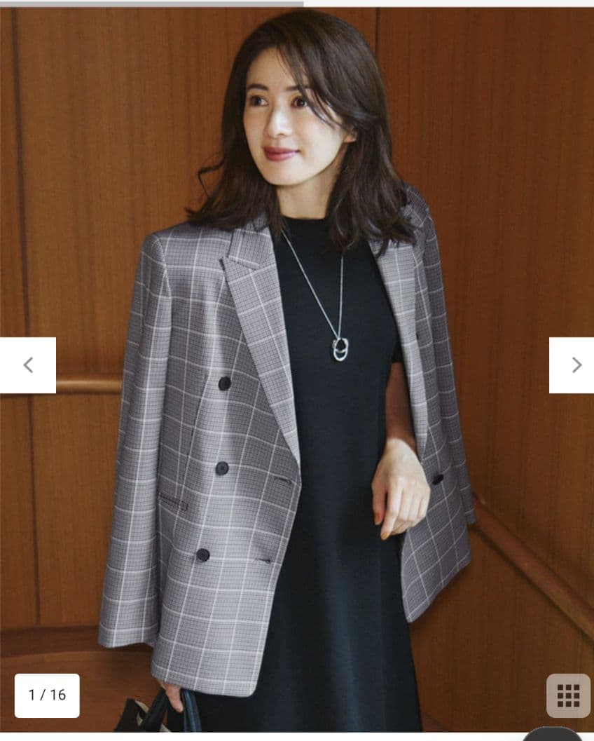 mai.。　23区【洗える】ガンクラブプレイドチェック ジャケット