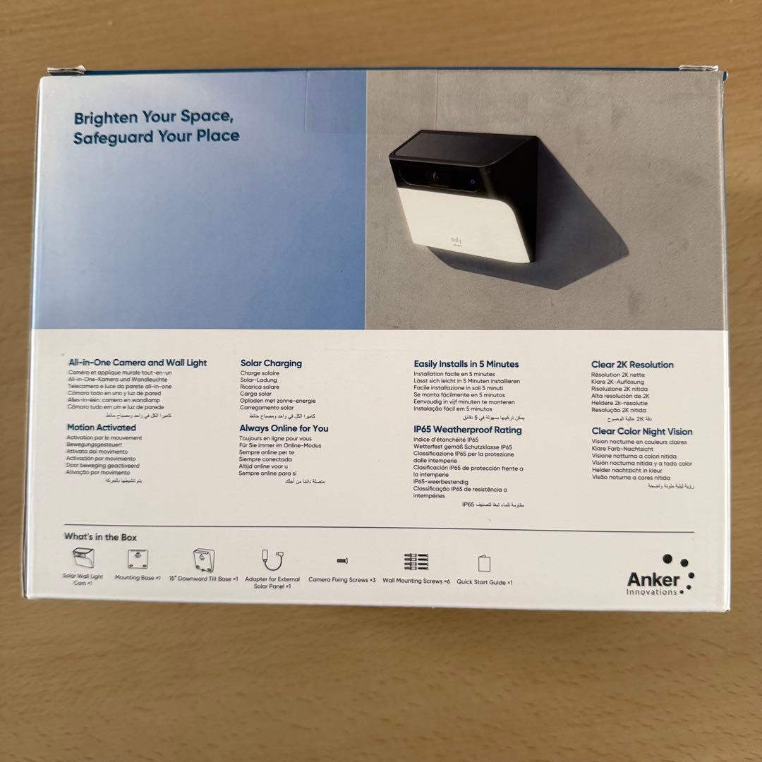 【アウトレット品】eufySecurity WallLight Cam S120