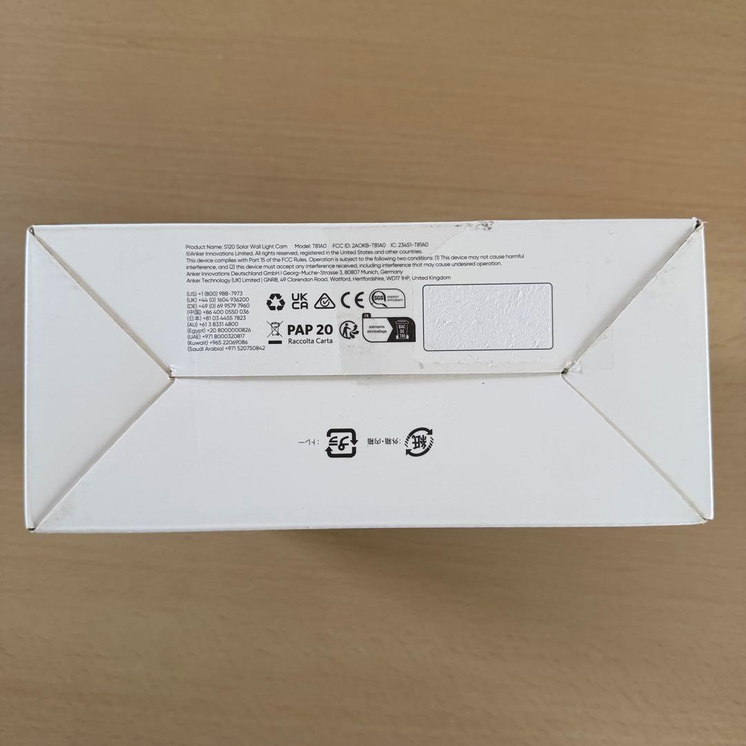 【アウトレット品】eufySecurity WallLight Cam S120