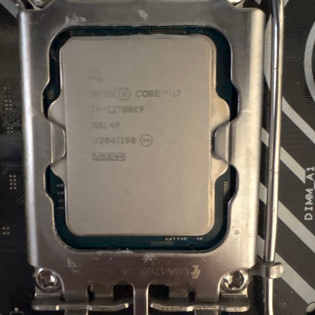 intel i7 12700kf ASUS B660M-A D4 セット