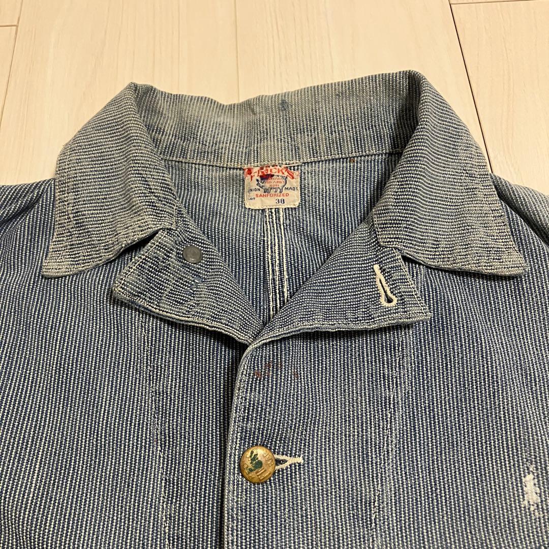 幻 レアピース ピンストライプ FINCK'S カバーオール 40's〜50's