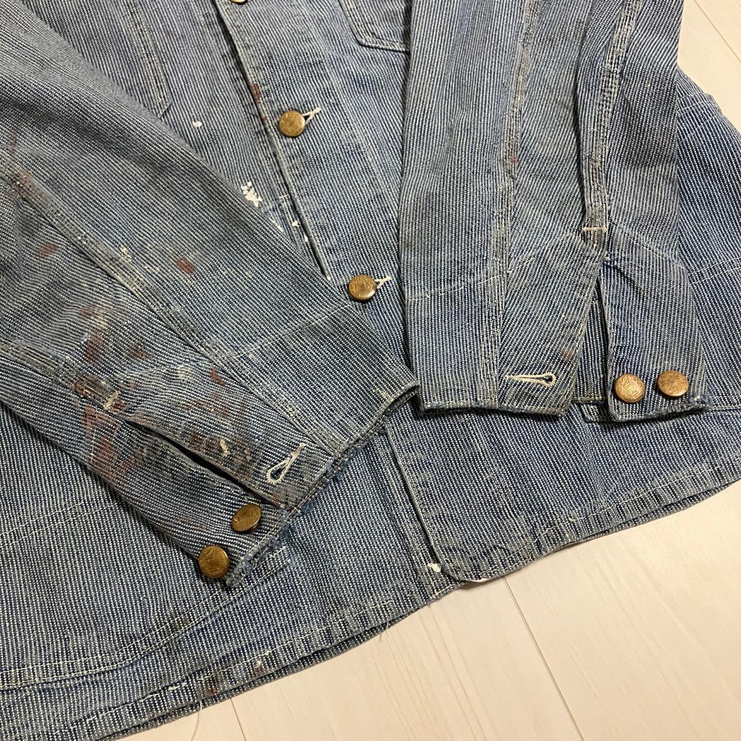 幻 レアピース ピンストライプ FINCK'S カバーオール 40's〜50's