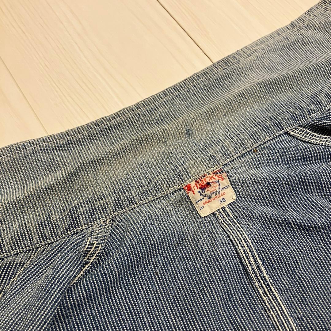 幻 レアピース ピンストライプ FINCK'S カバーオール 40's〜50's