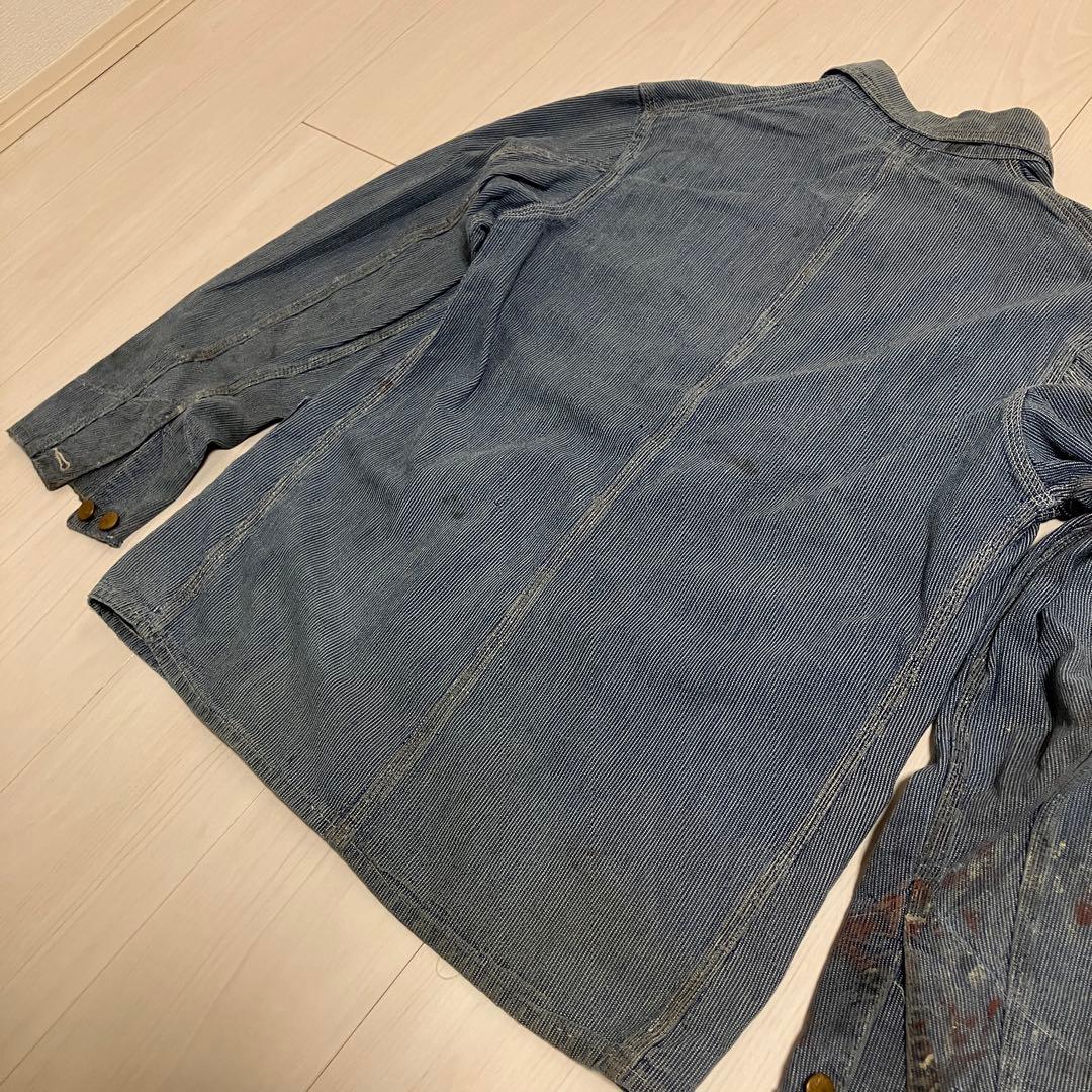 幻 レアピース ピンストライプ FINCK'S カバーオール 40's〜50's