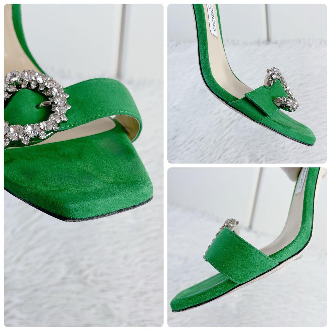 Jimmy Choo ジミーチュウ　サンダル　ハイヒール　クリスタル