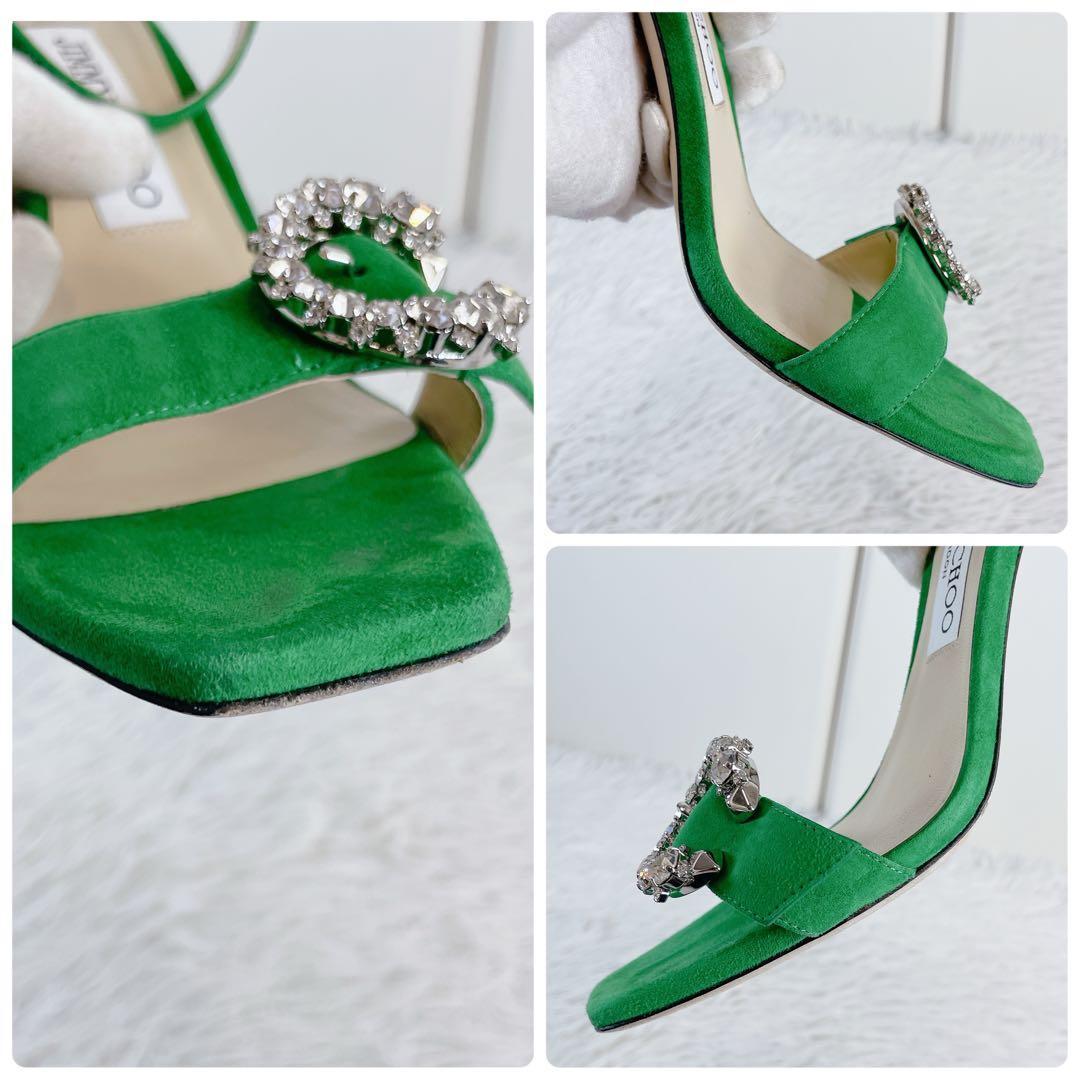 Jimmy Choo ジミーチュウ　サンダル　ハイヒール　クリスタル