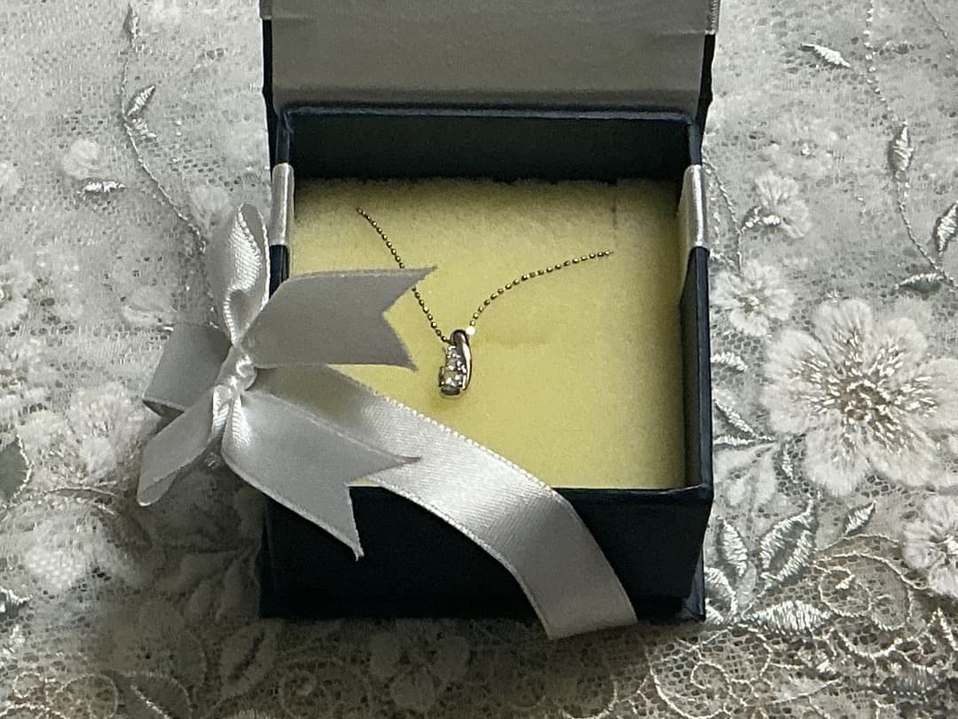 アクアマリンプチネックレス