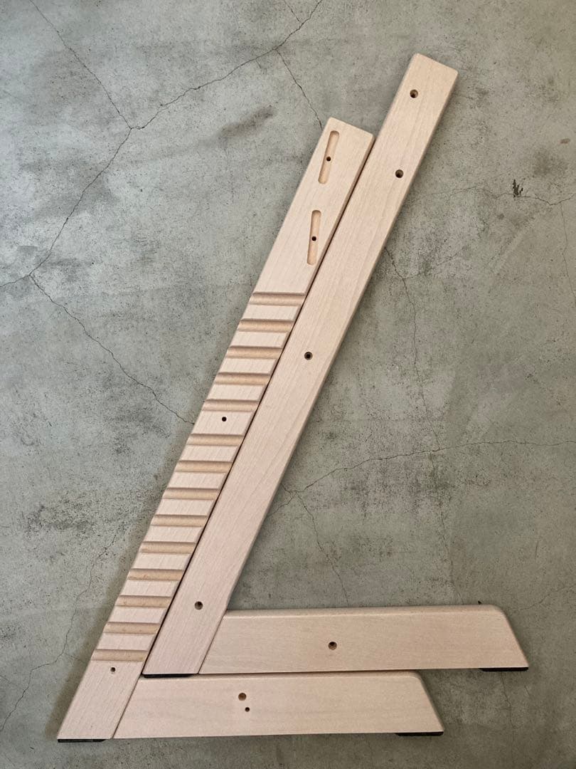 ストッケ　トリップトラップ　ホワイトウォッシュ　ベビーセット付　S/N7