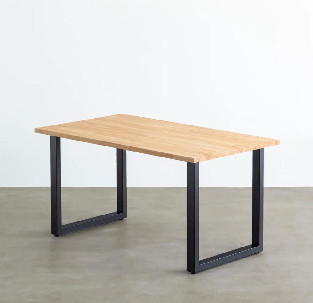 Kanademono パソコンデスク ラバーウッド× Black Steel