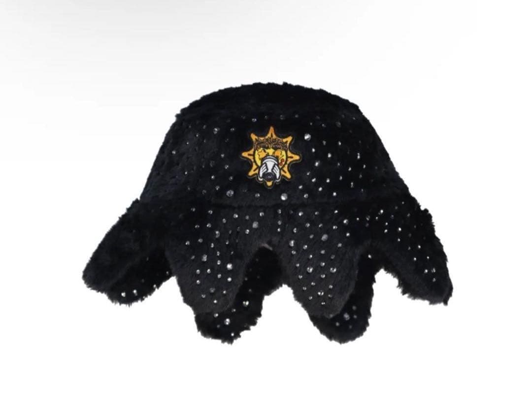 確実正規品 レア glo gang Furry Glo 黒バケットハット