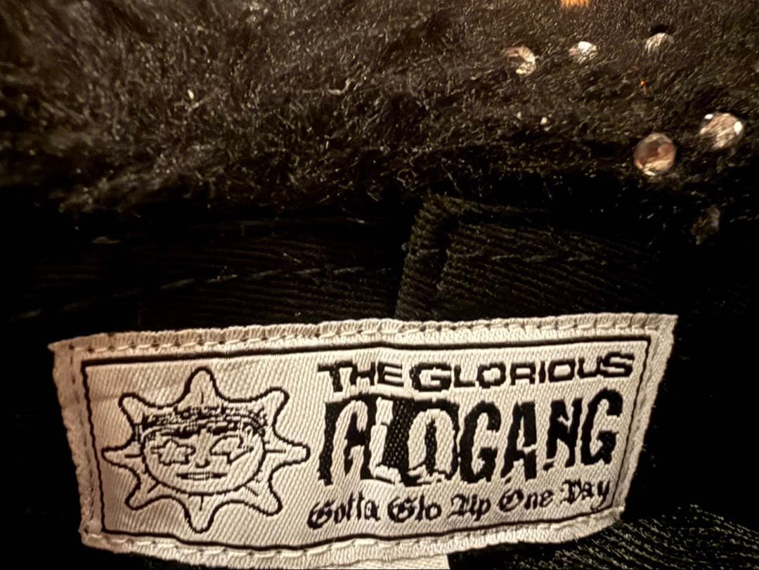 確実正規品 レア glo gang Furry Glo 黒バケットハット