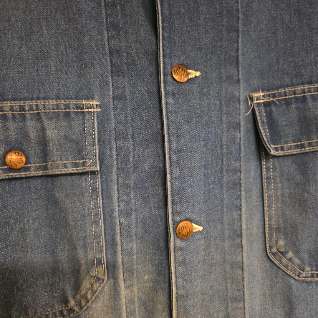 80s BIGMAC ビッグマック　デニムカバーオール　ヴィンテージ　フェード