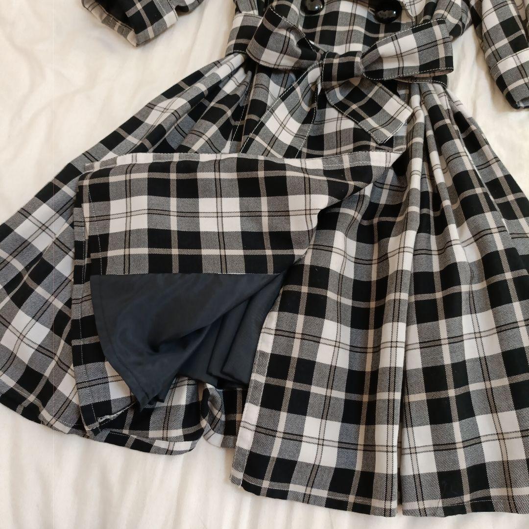 美品BURBERRY BLUE LABEL 刺繍ロゴワンピース　Aライン