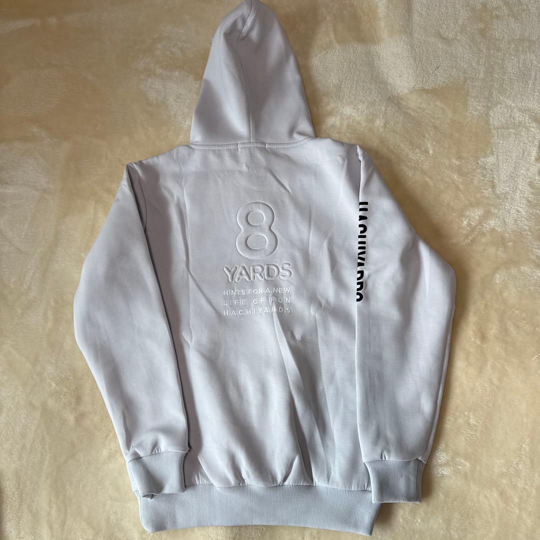 8ヤーズ ホワイト フード付き パーカー