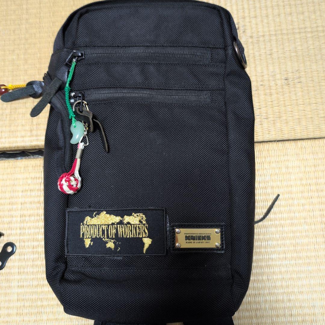 ち*き様 PRODUCT OF WORKERS ショルダーバッグ ブラック