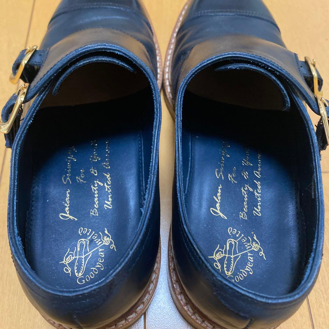 ジャランスリワヤ　98625 ダブルモンクストラップ　6 24,5㎝　美品