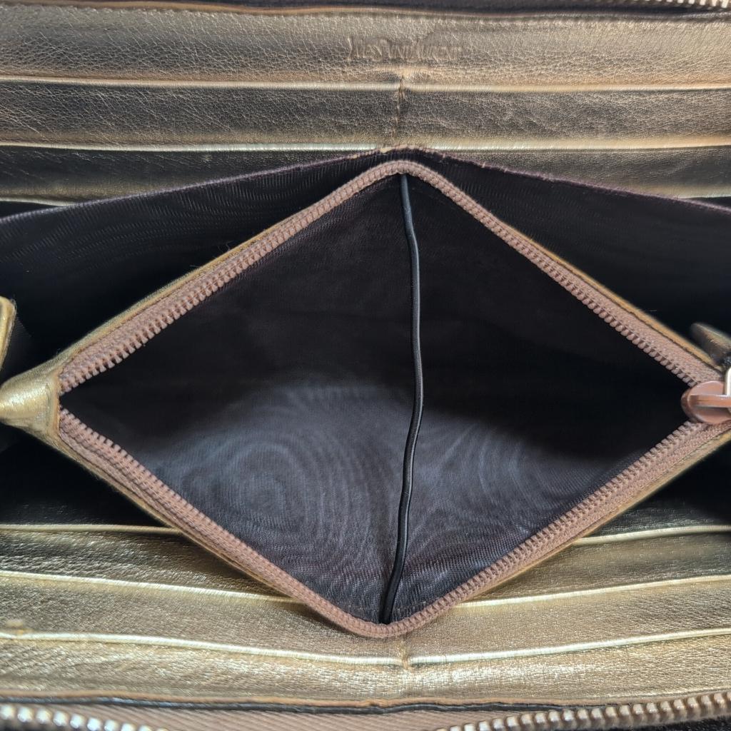 イヴサンローラン　長財布　Yメール　YSL ロゴ　カサンドラ ロゴ　財布　金色